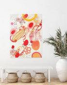 Funnie Bunnies Go To Space by Maggie Kleinpeter on GIANT ART - multicolor abstracts; contemporary