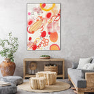 Funnie Bunnies Go To Space by Maggie Kleinpeter on GIANT ART - multicolor abstracts; contemporary