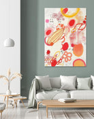 Funnie Bunnies Go To Space by Maggie Kleinpeter on GIANT ART - multicolor abstracts; contemporary
