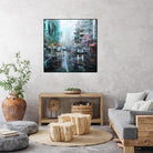Montreal Turquoise Rain by Mark Lague on GIANT ART - multicolor landscapes
