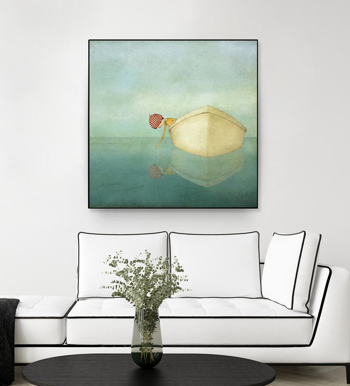 On the Sea by Maja Lindberg on GIANT ART - multicolor urban/pop surrealism; children