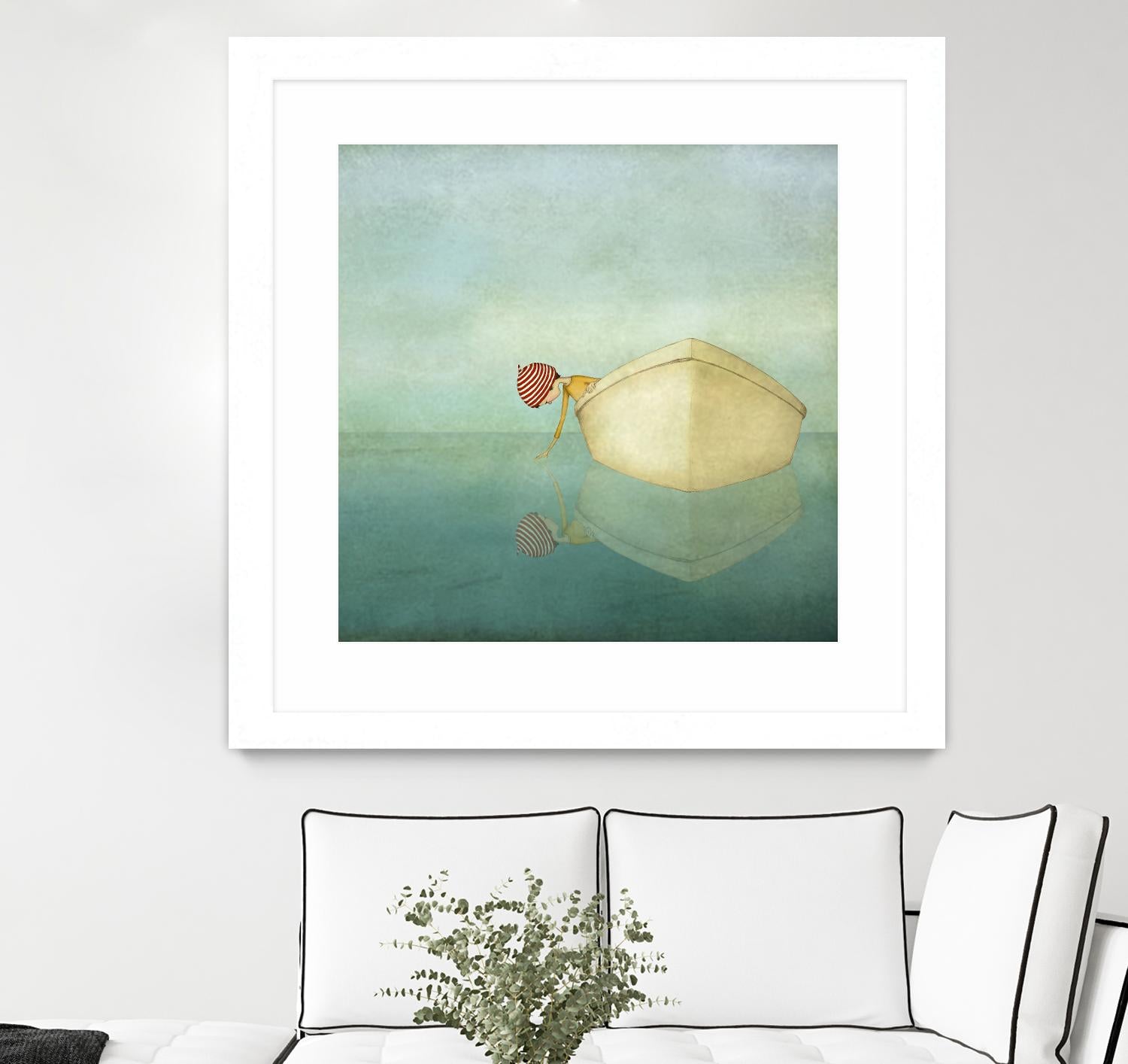 On the Sea by Maja Lindberg on GIANT ART - multicolor urban/pop surrealism; children
