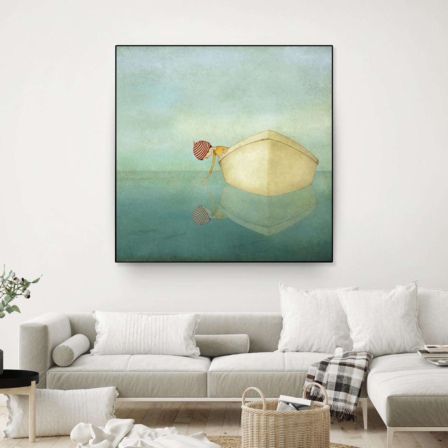 On the Sea by Maja Lindberg on GIANT ART - multicolor urban/pop surrealism; children