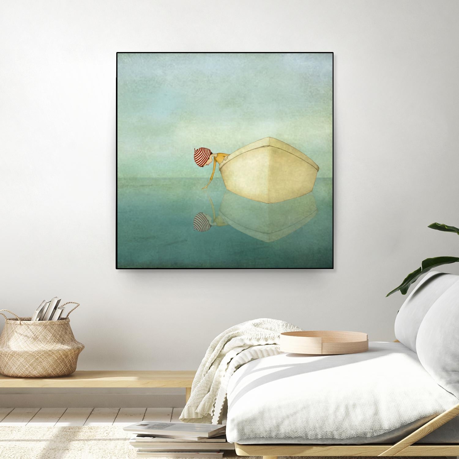 On the Sea by Maja Lindberg on GIANT ART - multicolor urban/pop surrealism; children