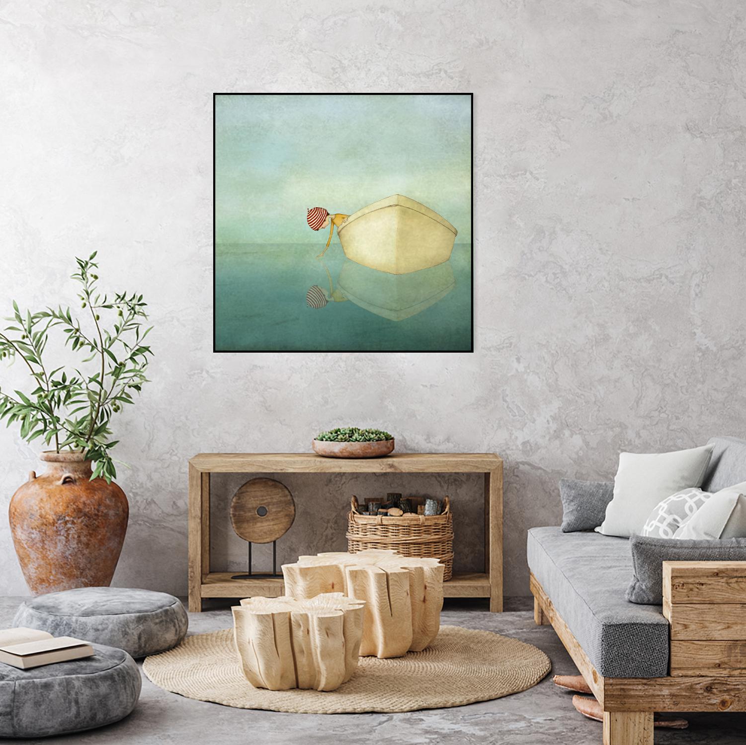 On the Sea by Maja Lindberg on GIANT ART - multicolor urban/pop surrealism; children