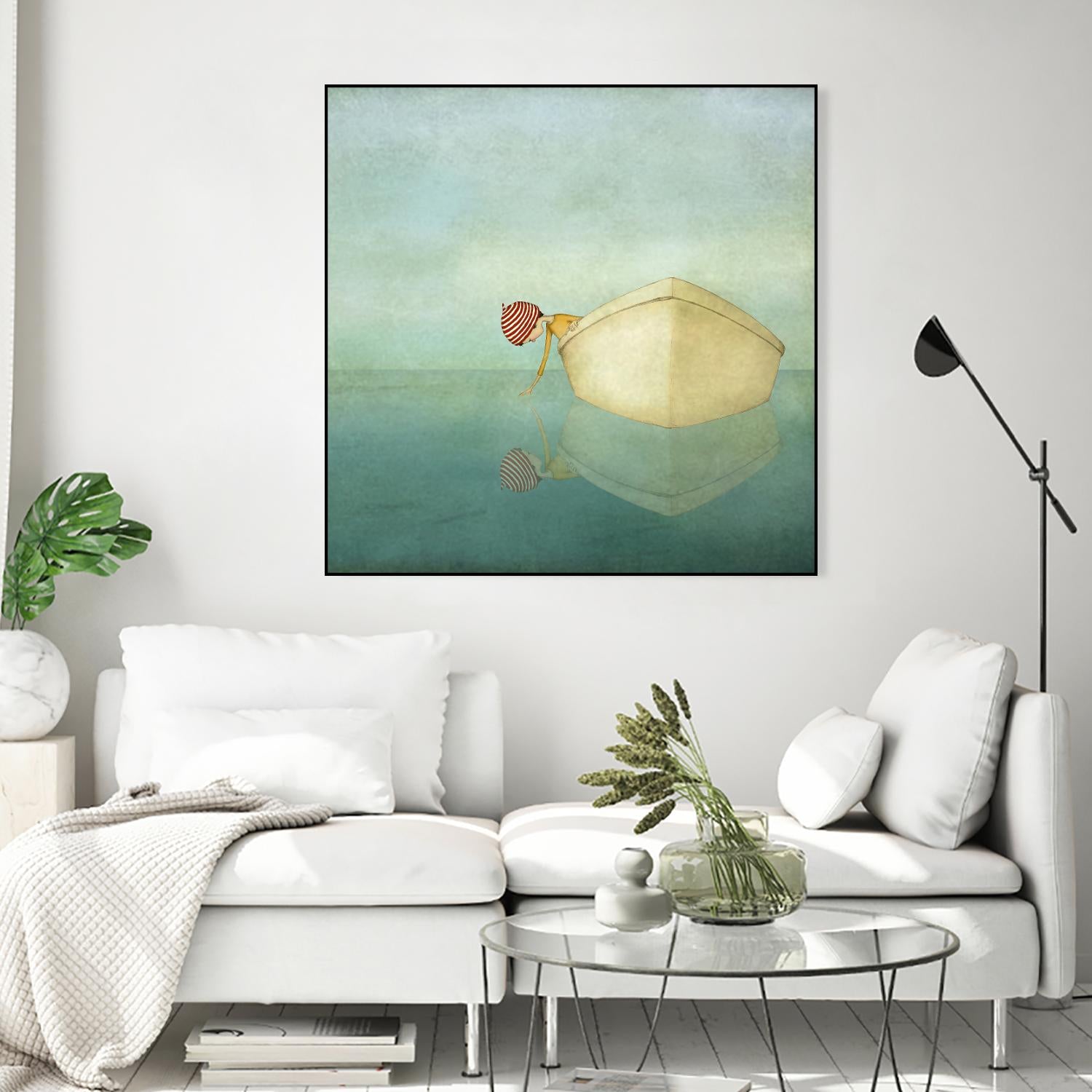 On the Sea by Maja Lindberg on GIANT ART - multicolor urban/pop surrealism; children