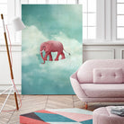 Walking on a Thin Line by Maja Lindberg on GIANT ART - multicolor urban/pop surrealism; children; animals