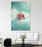 Walking on a Thin Line by Maja Lindberg on GIANT ART - multicolor urban/pop surrealism; children; animals
