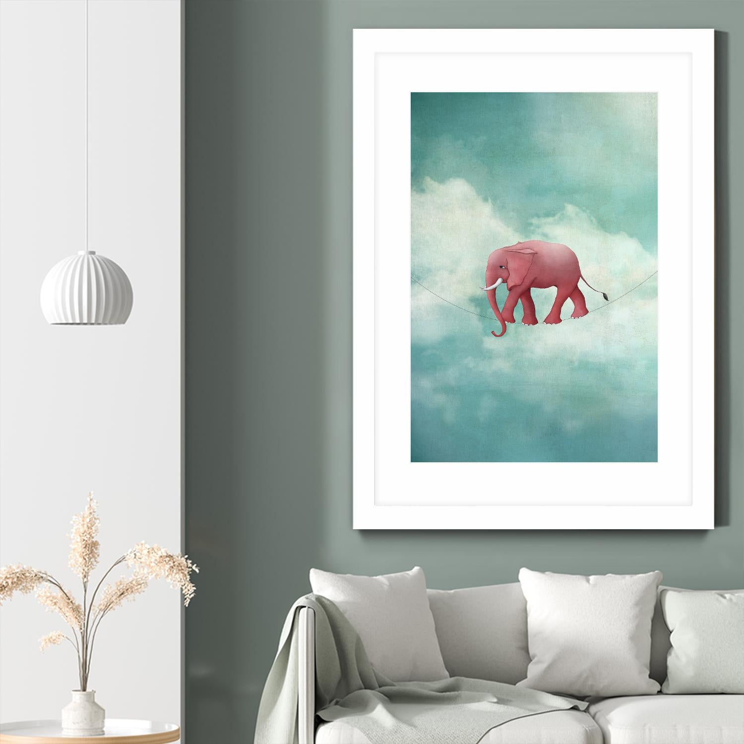 Walking on a Thin Line by Maja Lindberg on GIANT ART - multicolor urban/pop surrealism; children; animals