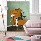 Catlife by Maja Lindberg on GIANT ART - multicolor urban/pop surrealism; animals; children