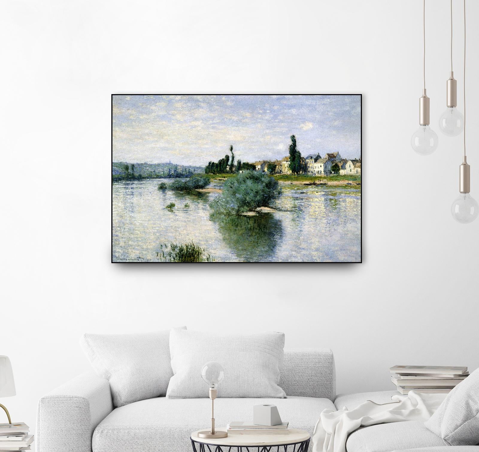 The Seine at Lavacourt by Claude Monet on GIANT ART - landscapes landscapes