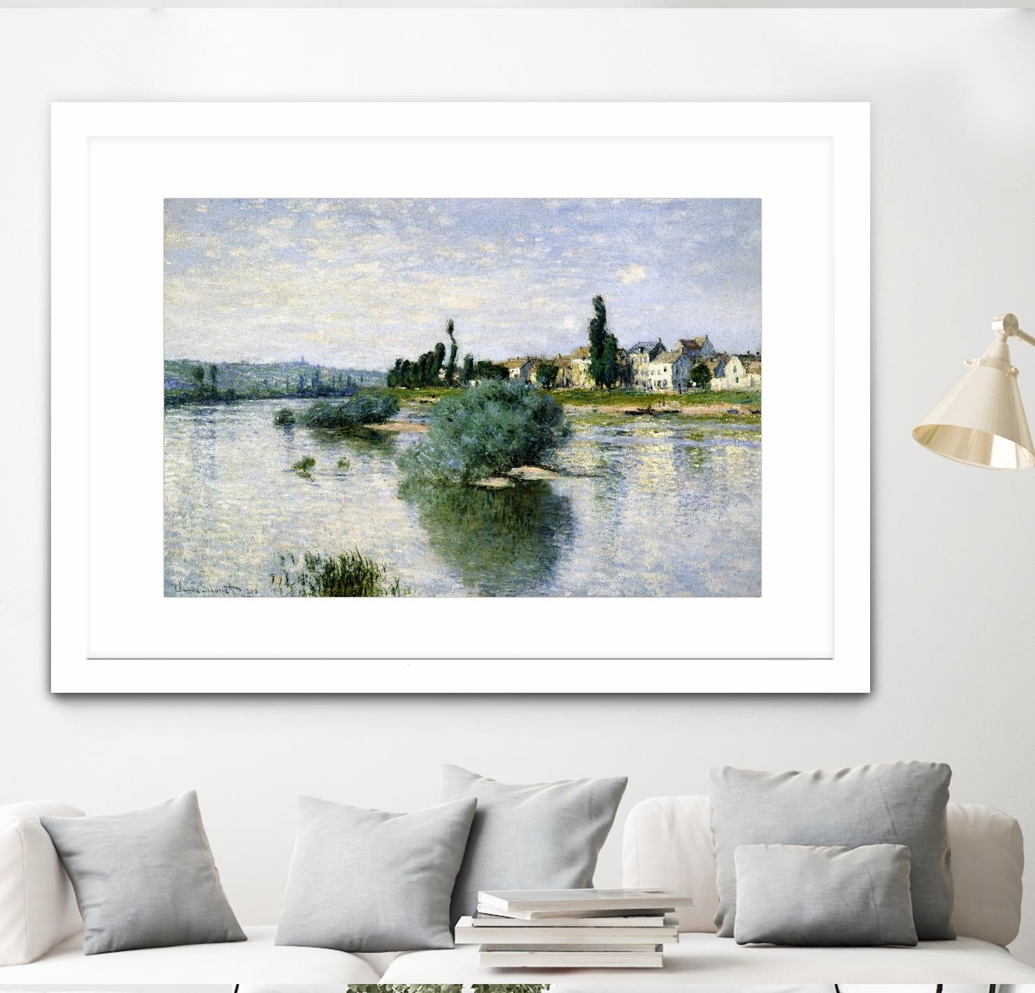 The Seine at Lavacourt by Claude Monet on GIANT ART - masters landscapes