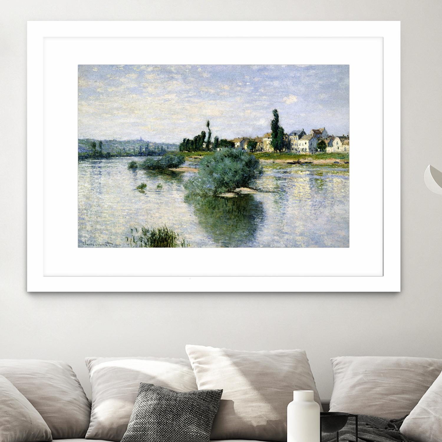The Seine at Lavacourt by Claude Monet on GIANT ART - masters landscapes