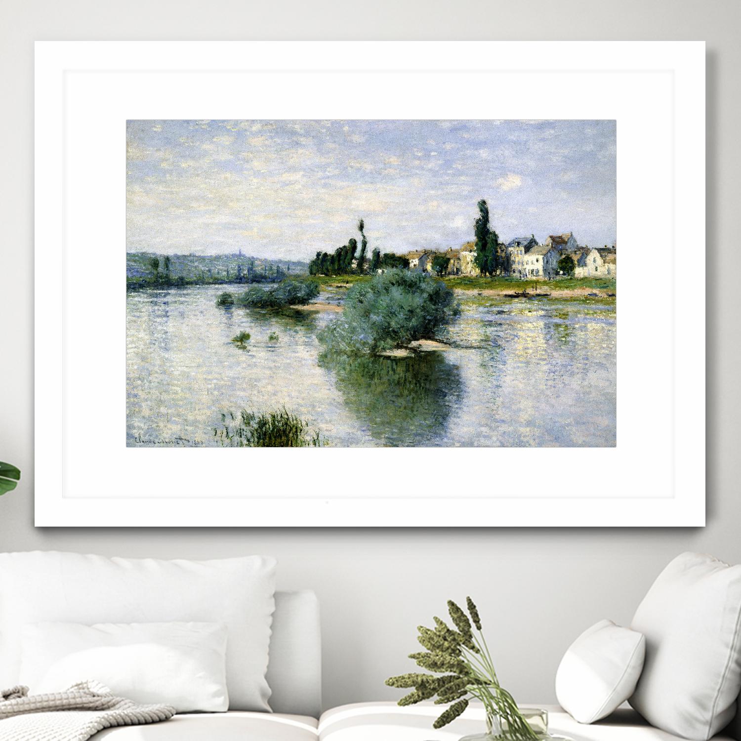 The Seine at Lavacourt by Claude Monet on GIANT ART - masters landscapes