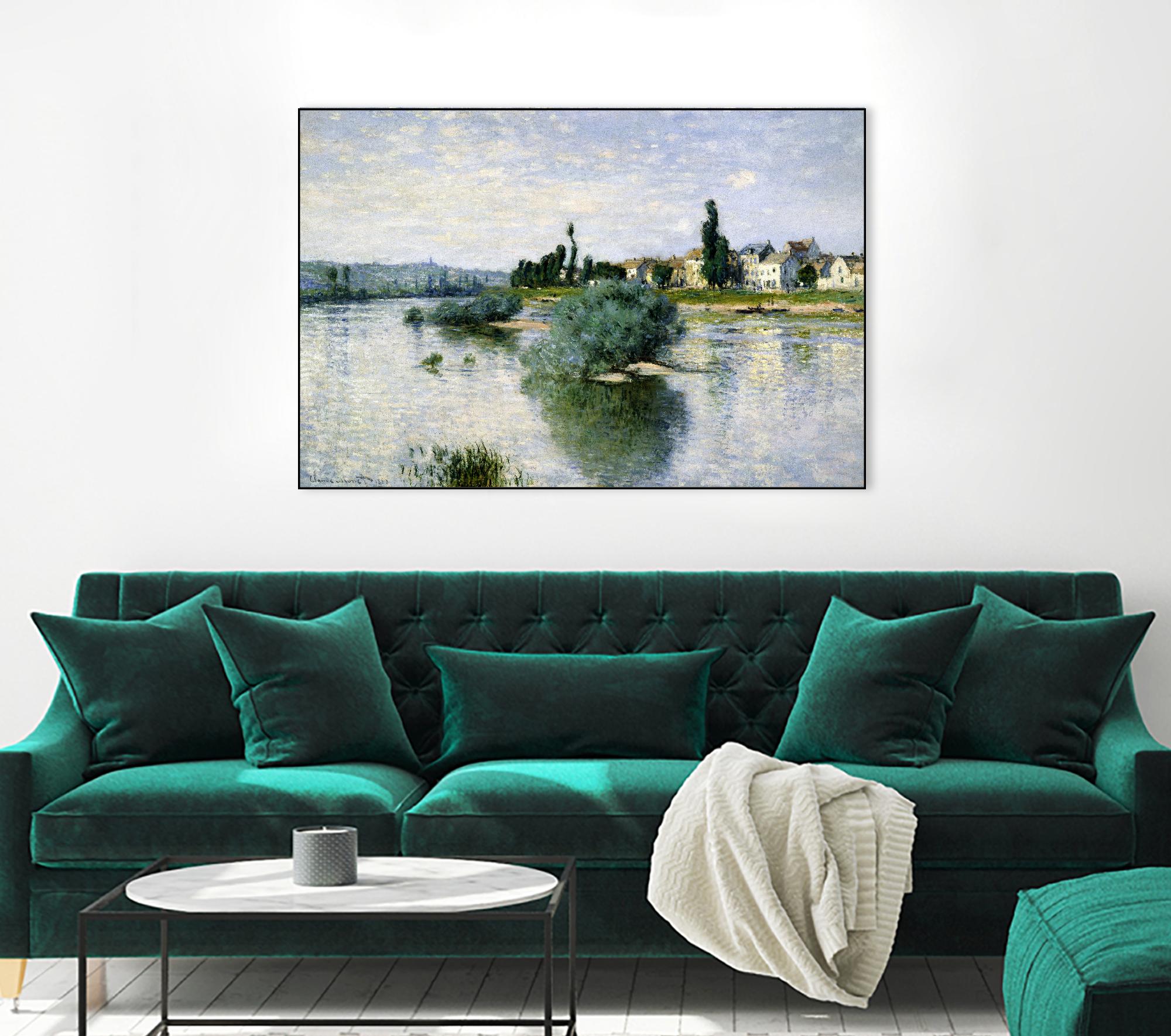 The Seine at Lavacourt by Claude Monet on GIANT ART - landscapes landscapes