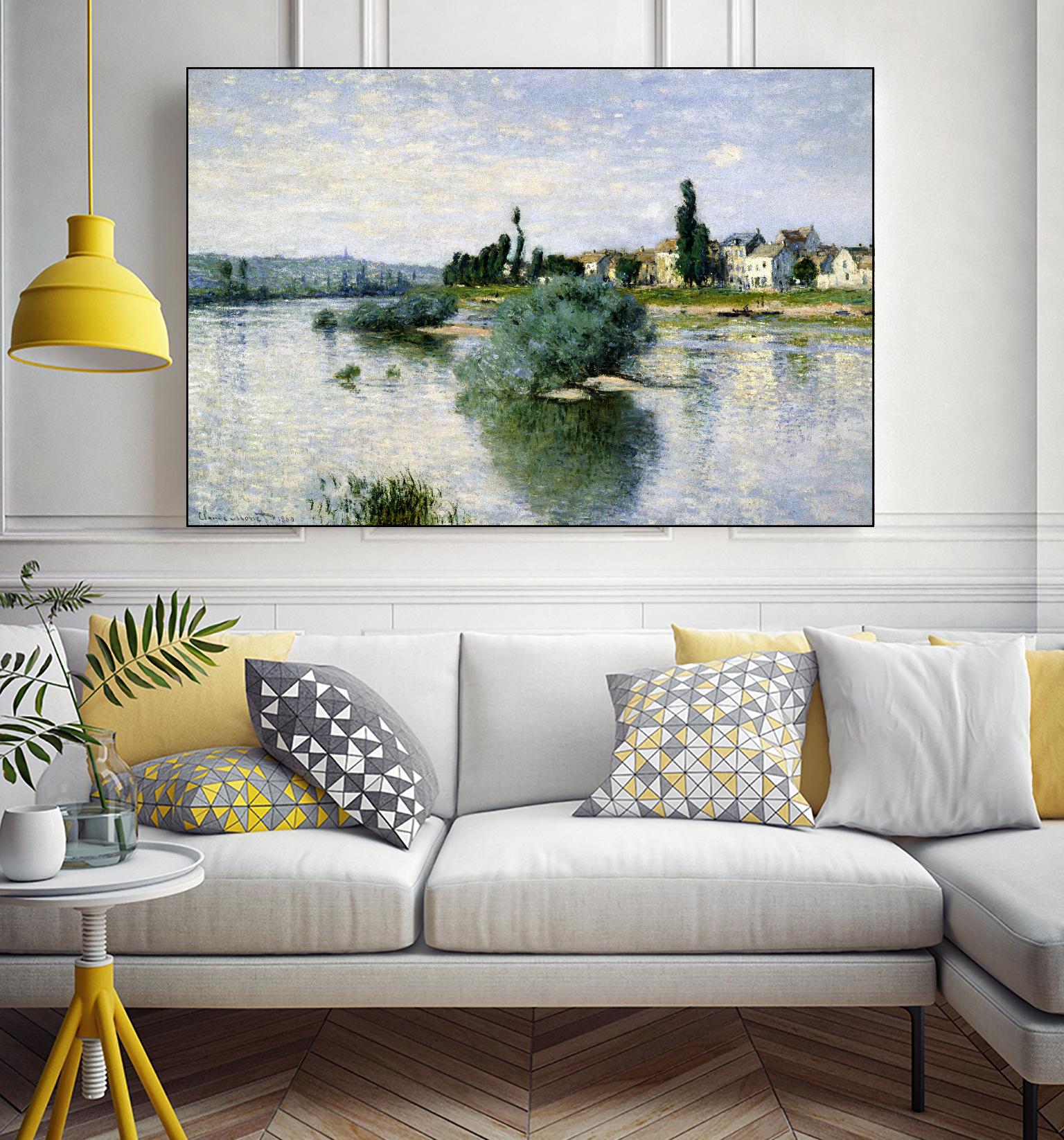 The Seine at Lavacourt by Claude Monet on GIANT ART - landscapes landscapes