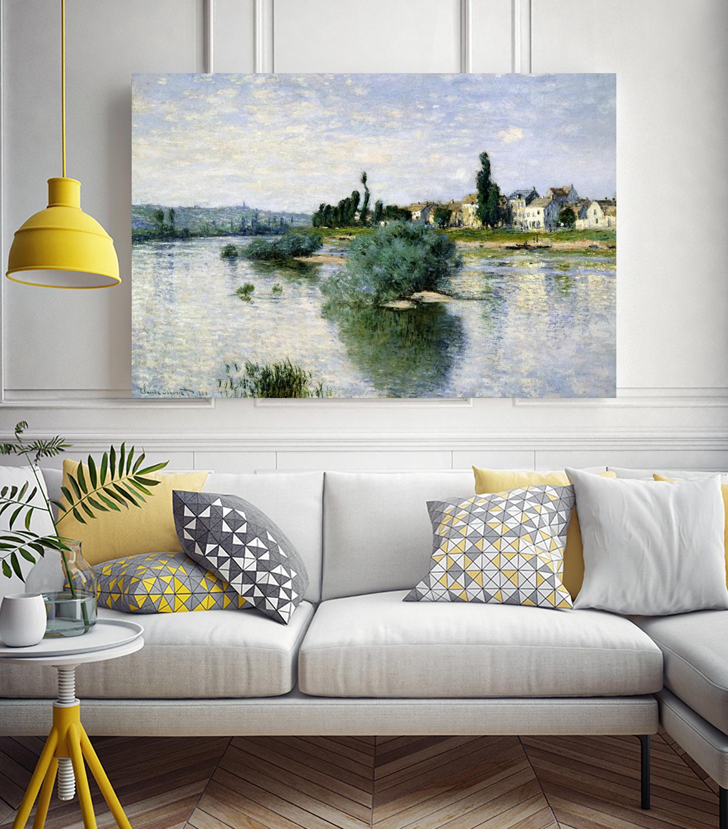 The Seine at Lavacourt by Claude Monet on GIANT ART - landscapes landscapes