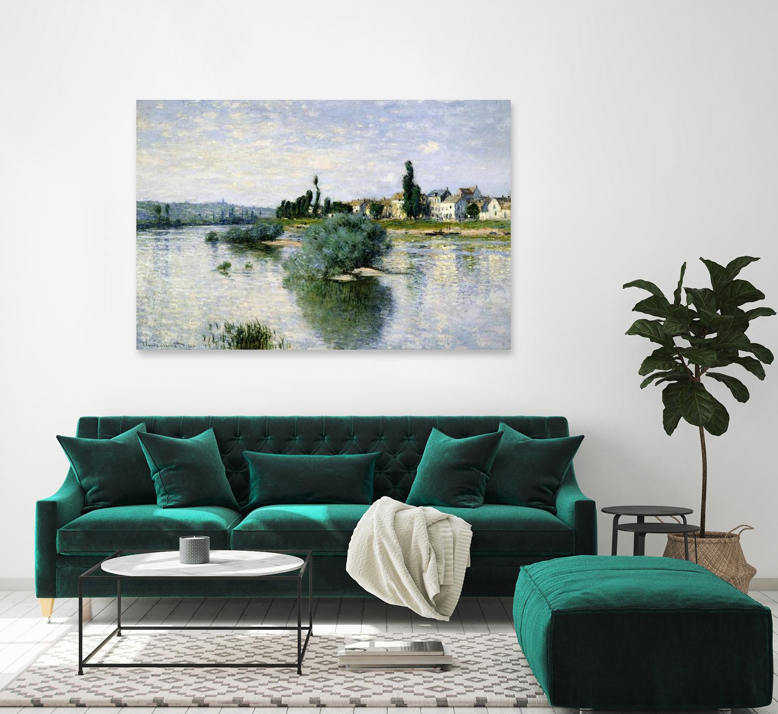 The Seine at Lavacourt by Claude Monet on GIANT ART - landscapes landscapes