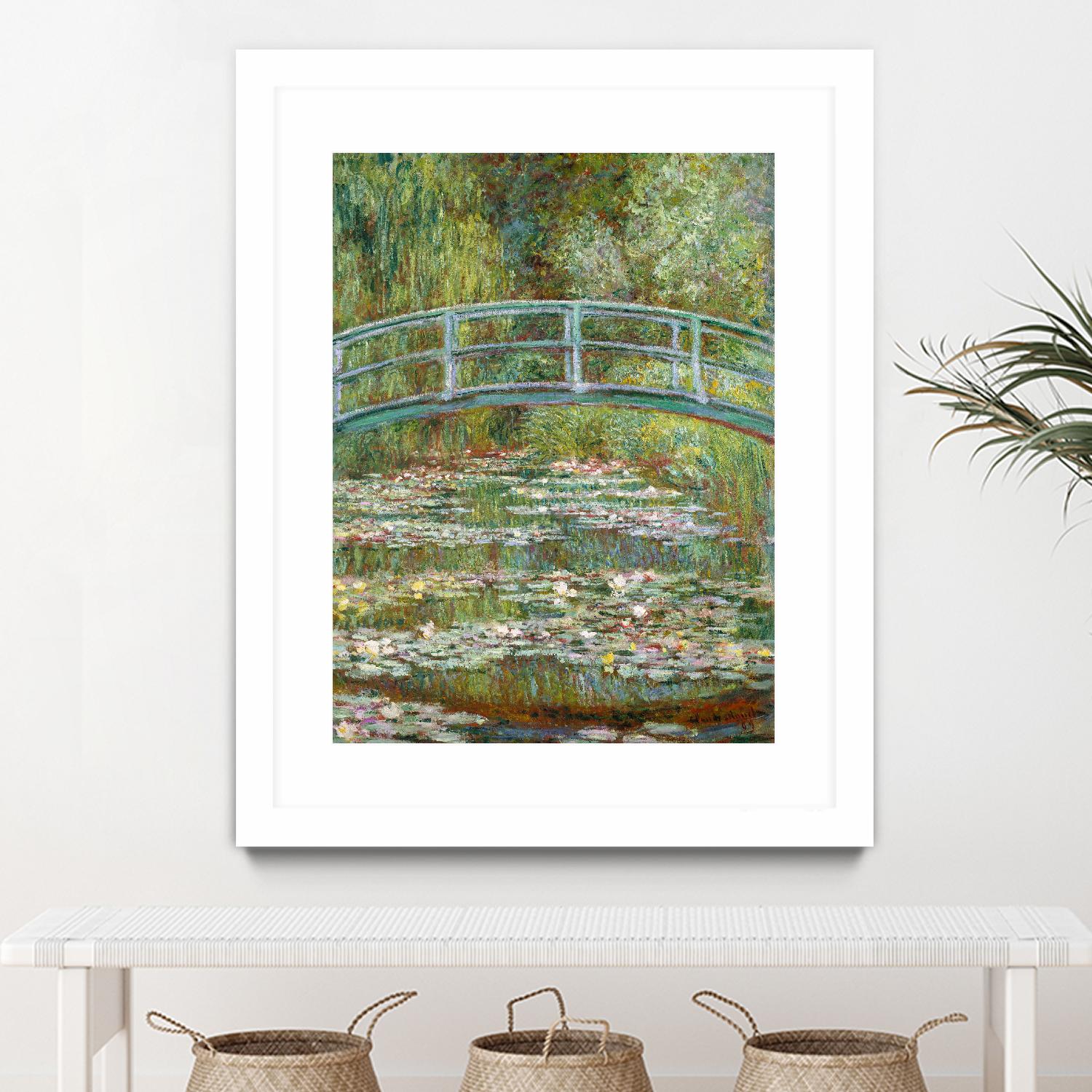 Bridge over a Pond of Water Lilies, 1899 by Claude Monet on GIANT ART - blue abstract