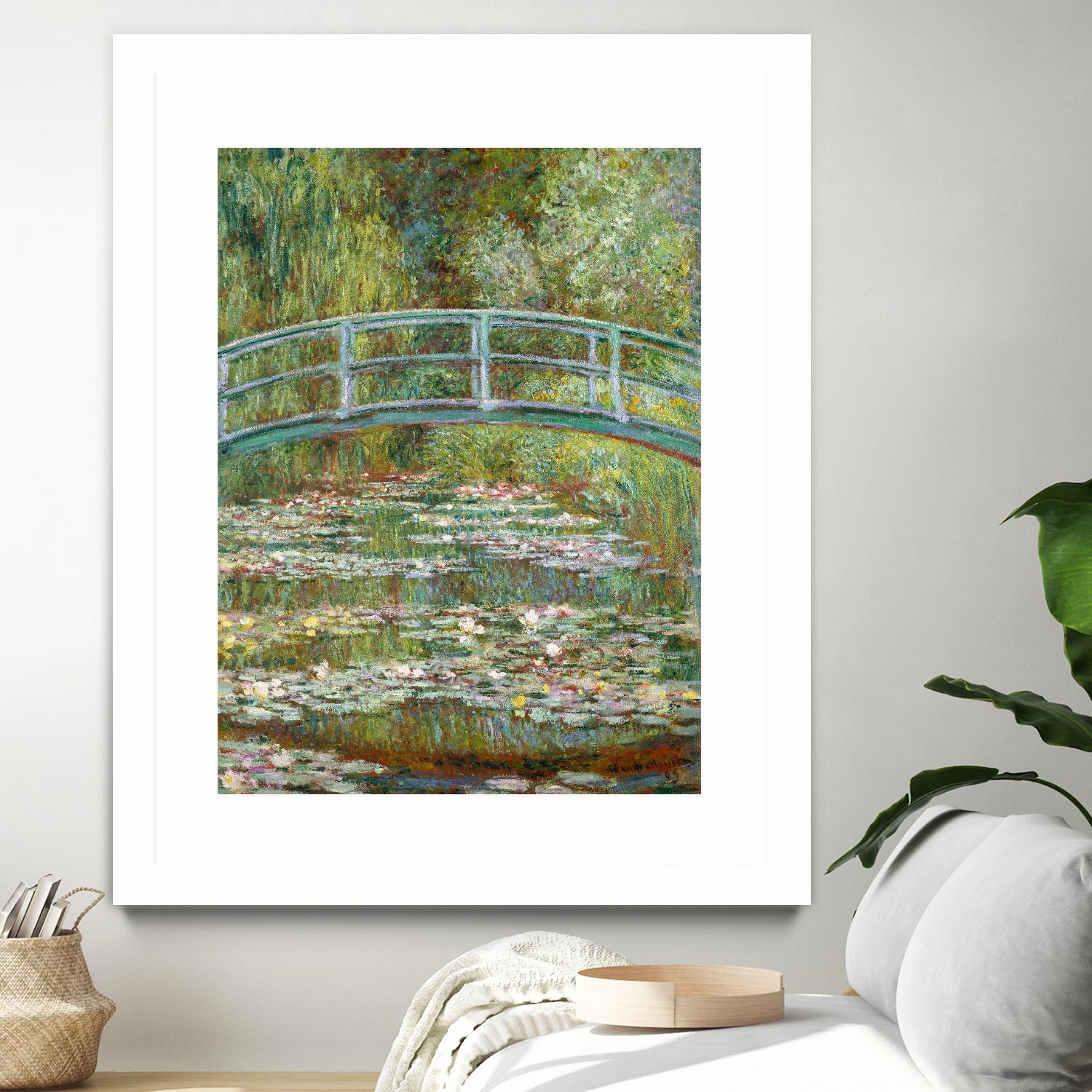 Bridge over a Pond of Water Lilies, 1899 by Claude Monet on GIANT ART - blue abstract