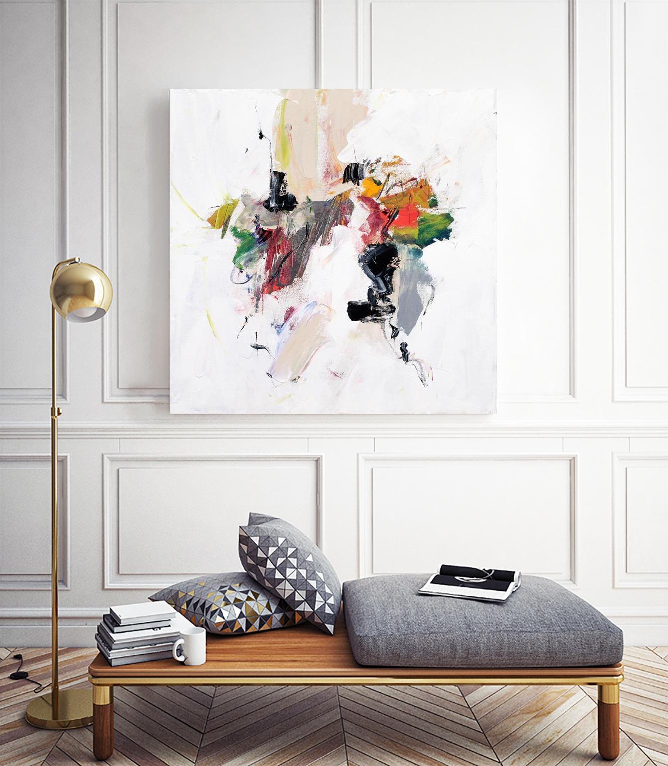 Go for It by Suzanne McCourt on GIANT ART - orange abstracts, contemporary 
