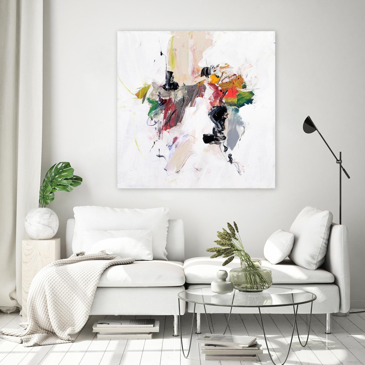 Go for It by Suzanne McCourt on GIANT ART - orange abstracts, contemporary 