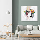 Go for It by Suzanne McCourt on GIANT ART - orange abstracts, contemporary 