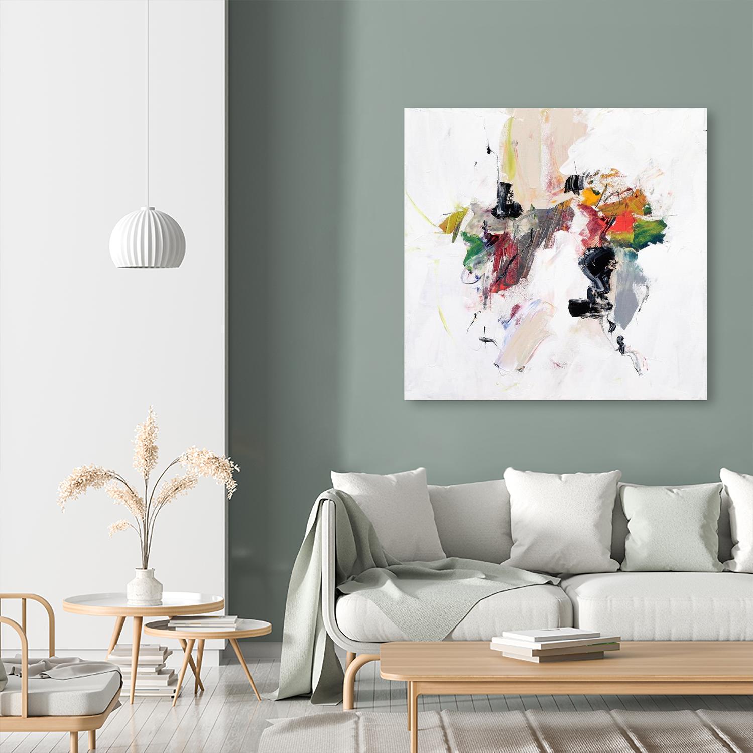 Go for It by Suzanne McCourt on GIANT ART - orange abstracts, contemporary 