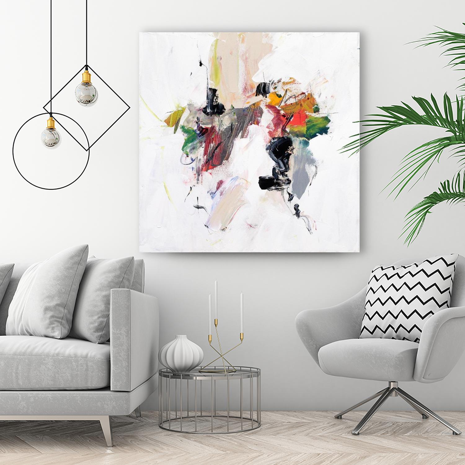 Go for It by Suzanne McCourt on GIANT ART - orange abstracts, contemporary 