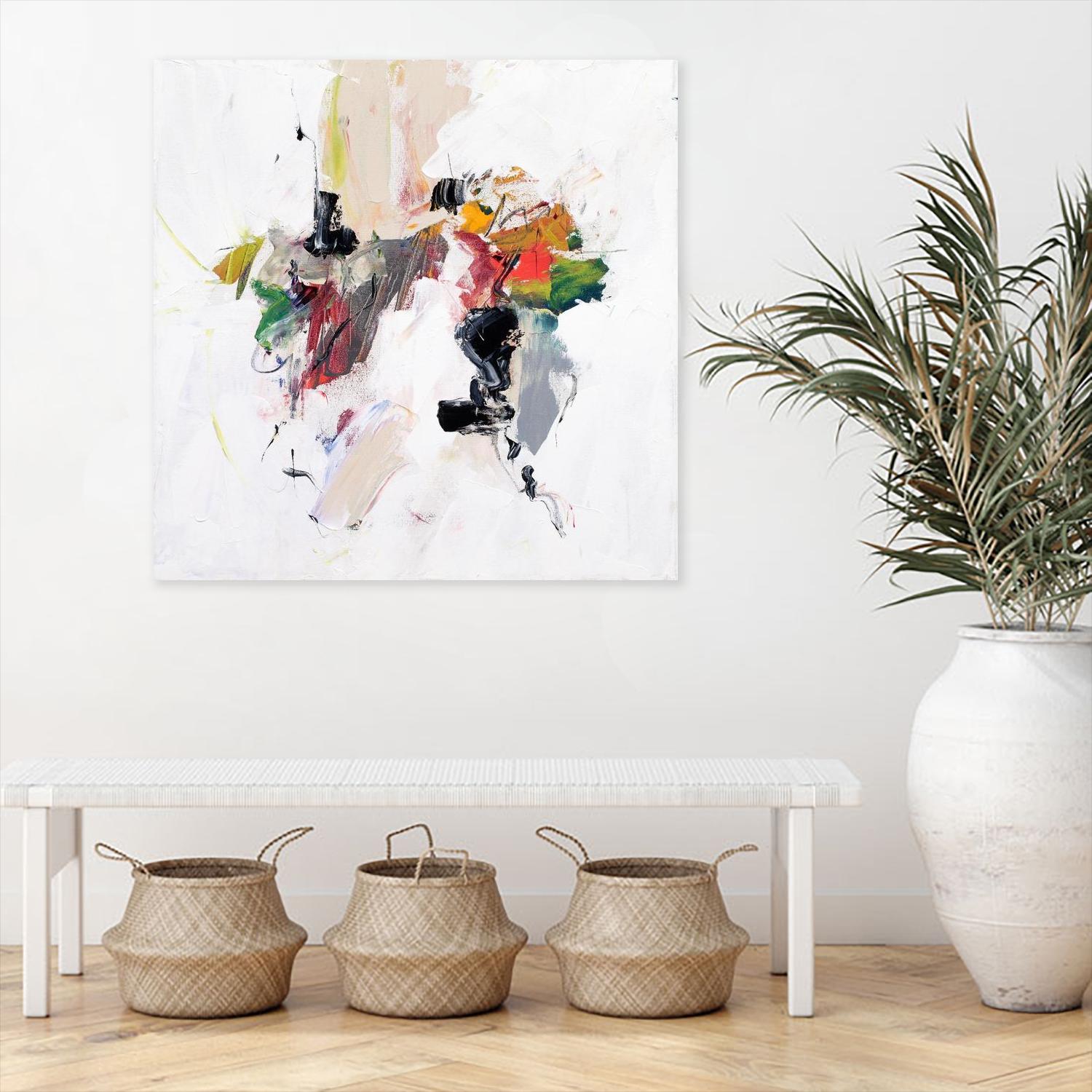 Go for It by Suzanne McCourt on GIANT ART - orange abstracts, contemporary 