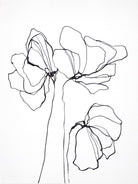 Fine Line 6 by Design Fabrikken on GIANT ART - black,white contemporary, floral/still life, flowers