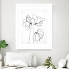 Fine Line 6 by Design Fabrikken on GIANT ART - black,white contemporary, floral/still life, flowers