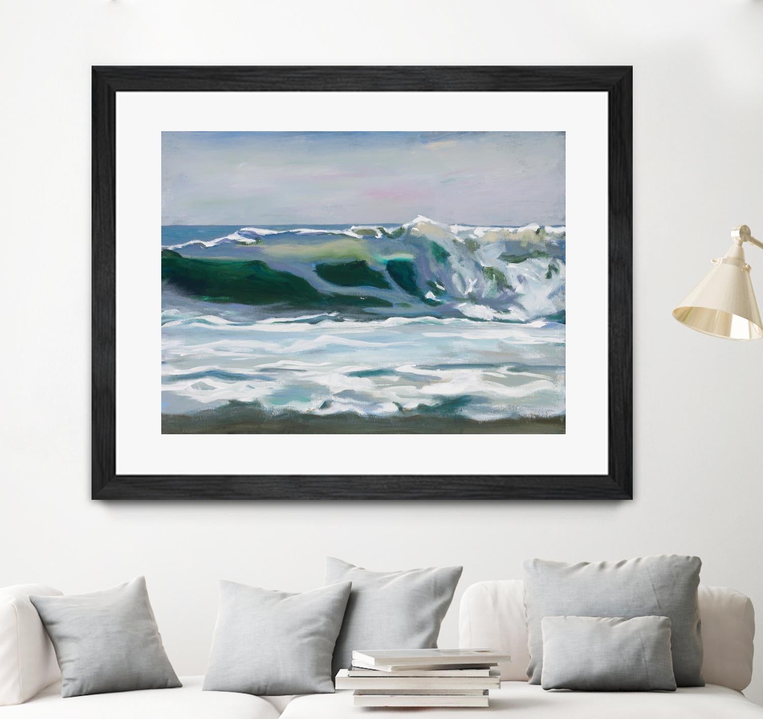 Shore Break 2 by Stephen Newstedt on GIANT ART - blue sea scene