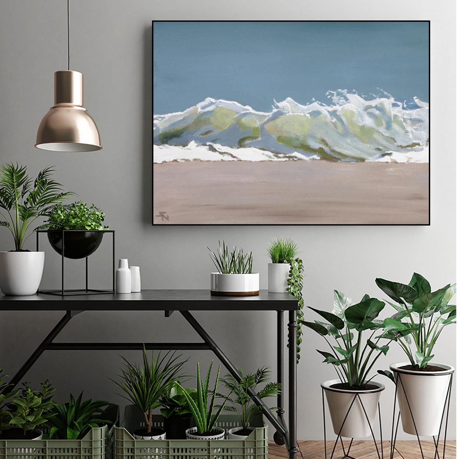 Shore Break 3 by Stephen Newstedt on GIANT ART - blue sea scene