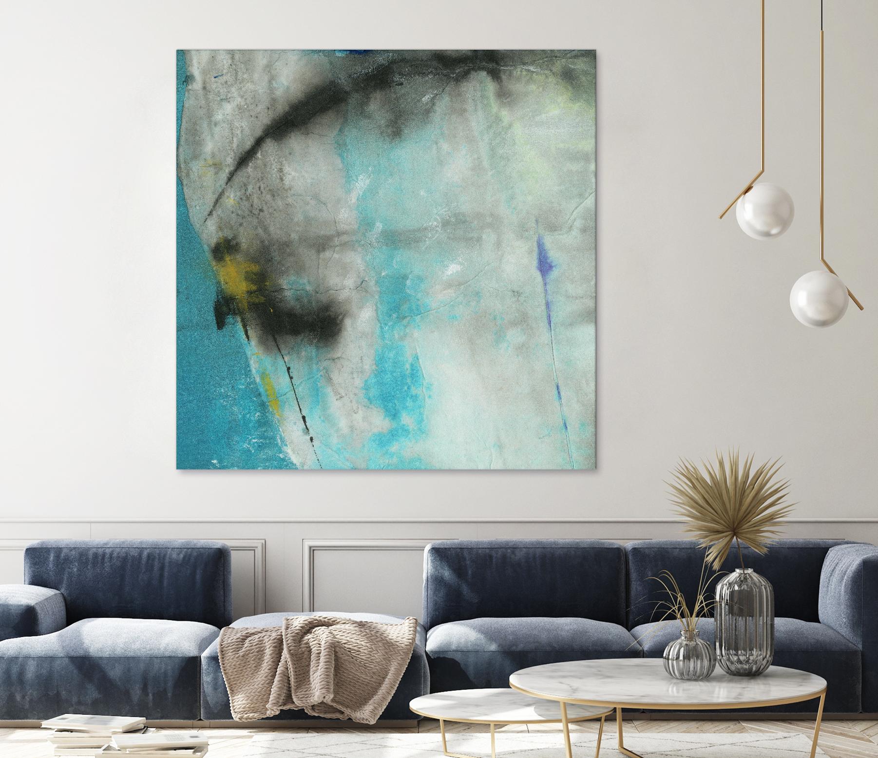 Into the Surf One by Michelle Oppenheimer on GIANT ART - grey abstract