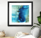 Another World I by Michelle Oppenheimer on GIANT ART - turquoise abstract