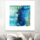 Another World I by Michelle Oppenheimer on GIANT ART - turquoise abstract