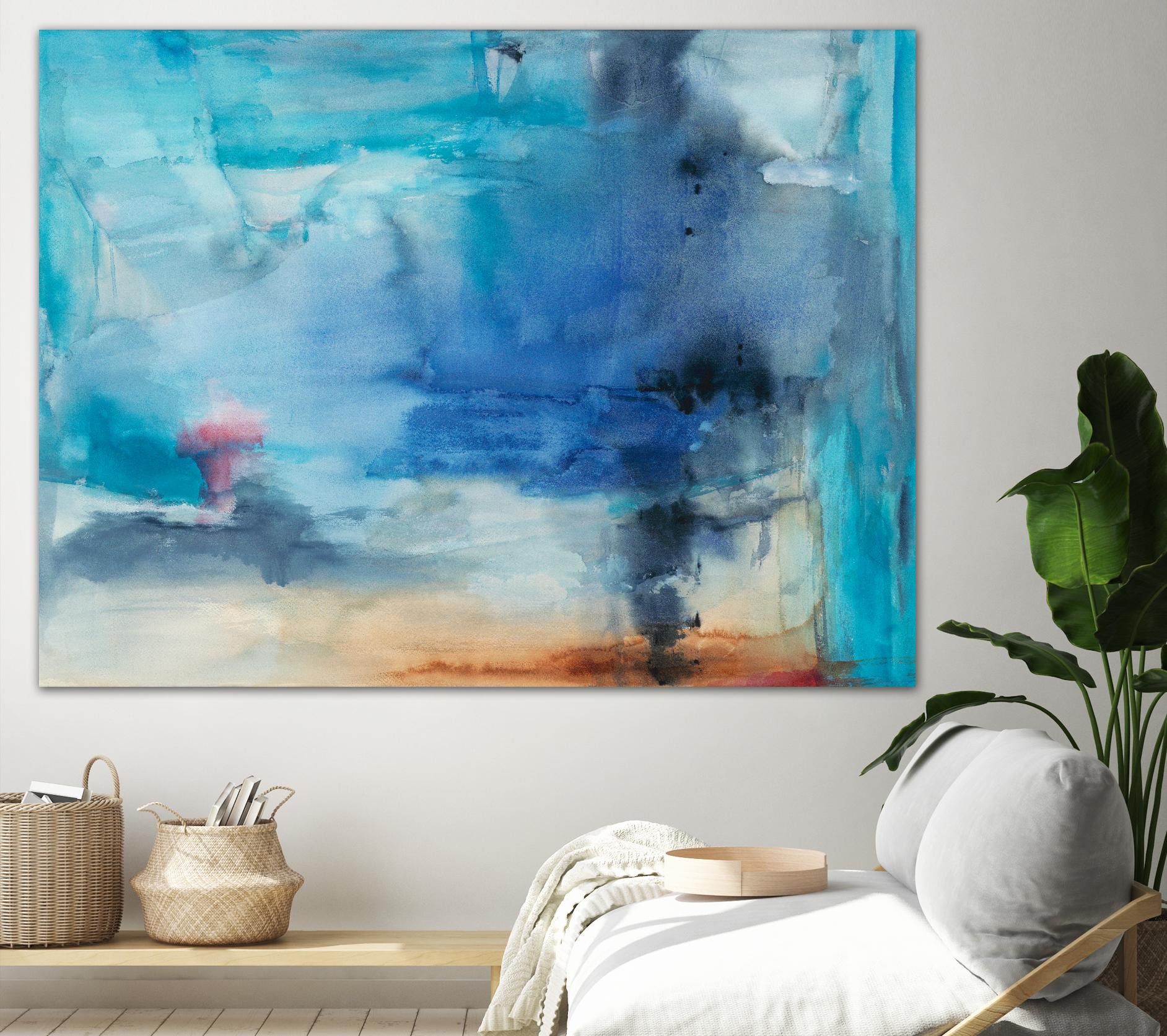 Out to Sea by Michelle Oppenheimer on GIANT ART - grey abstract