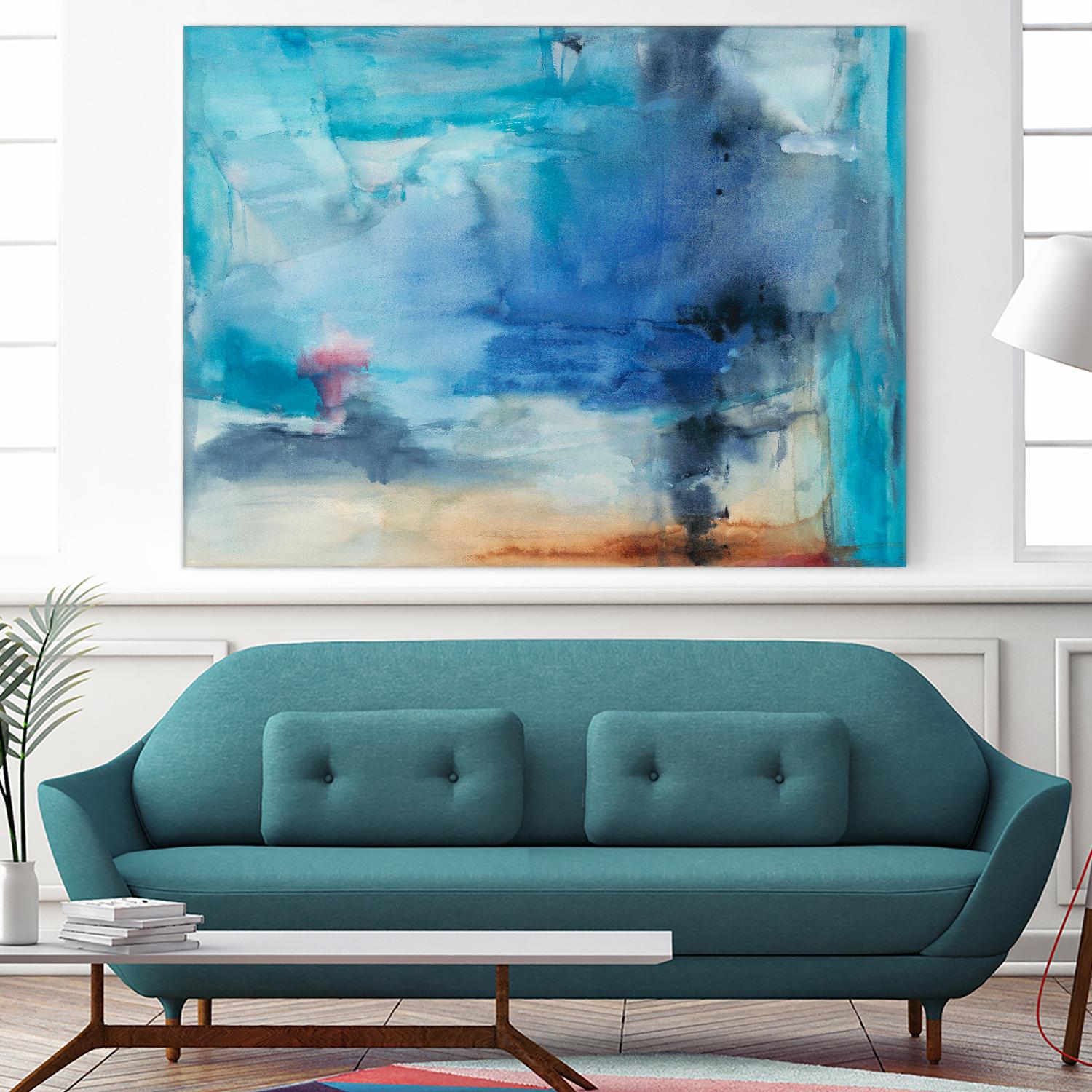 Out to Sea by Michelle Oppenheimer on GIANT ART - grey abstract
