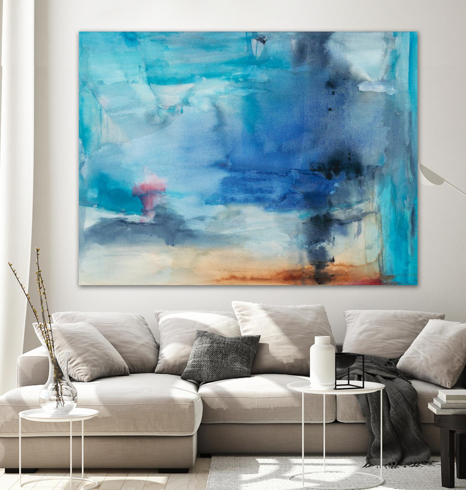 Out to Sea by Michelle Oppenheimer on GIANT ART - grey abstract