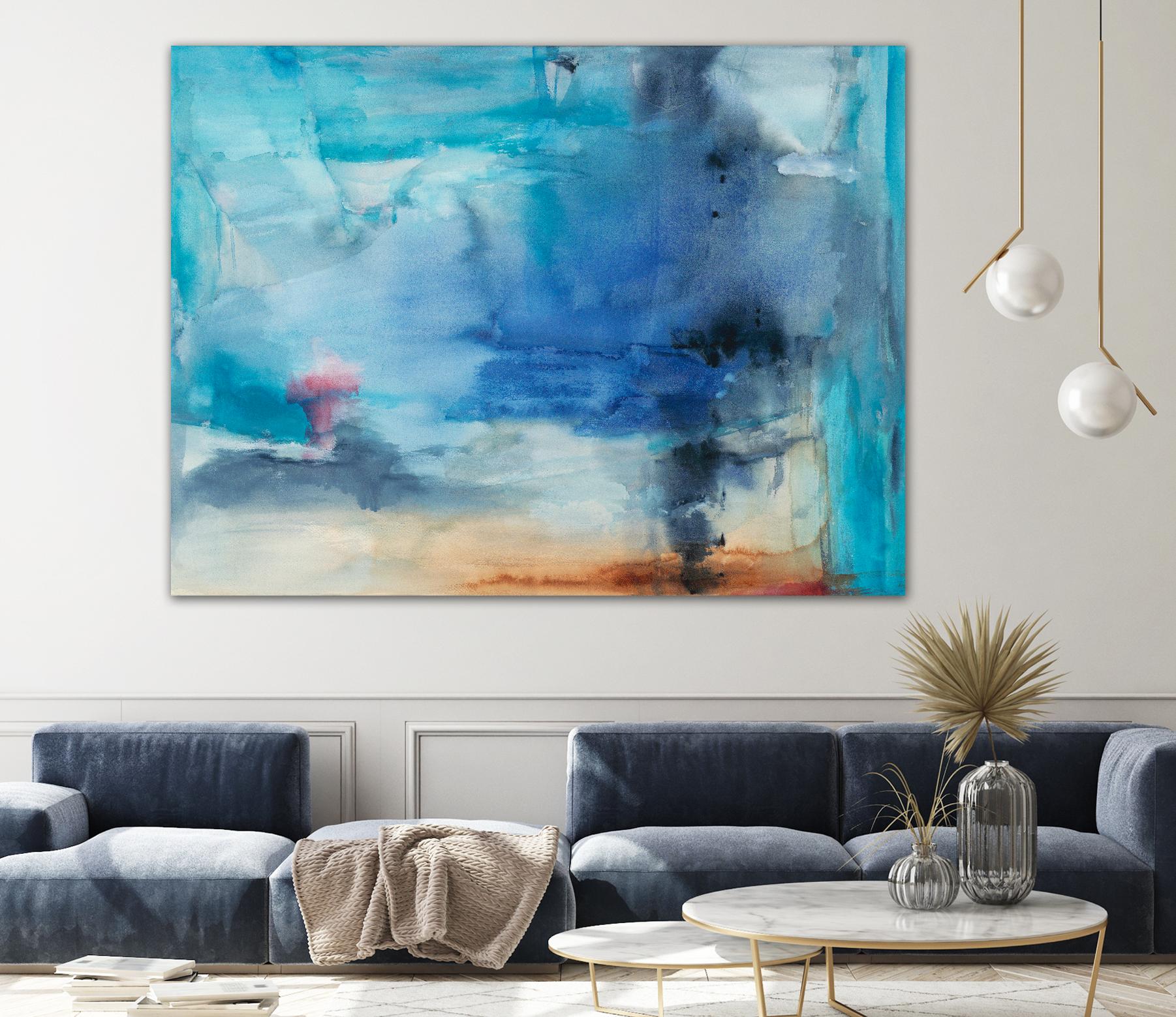 Out to Sea by Michelle Oppenheimer on GIANT ART - grey abstract