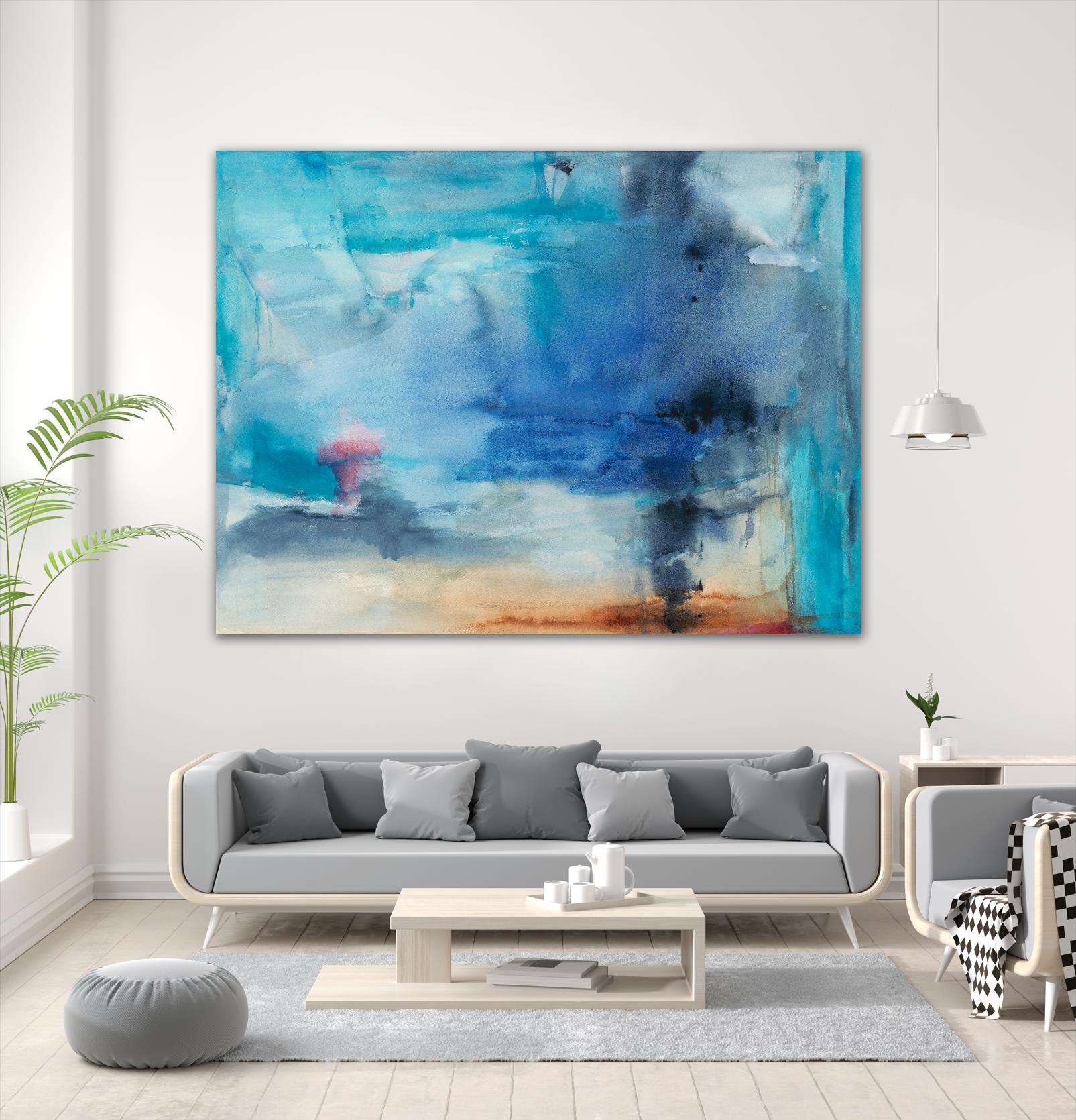 Out to Sea by Michelle Oppenheimer on GIANT ART - grey abstract