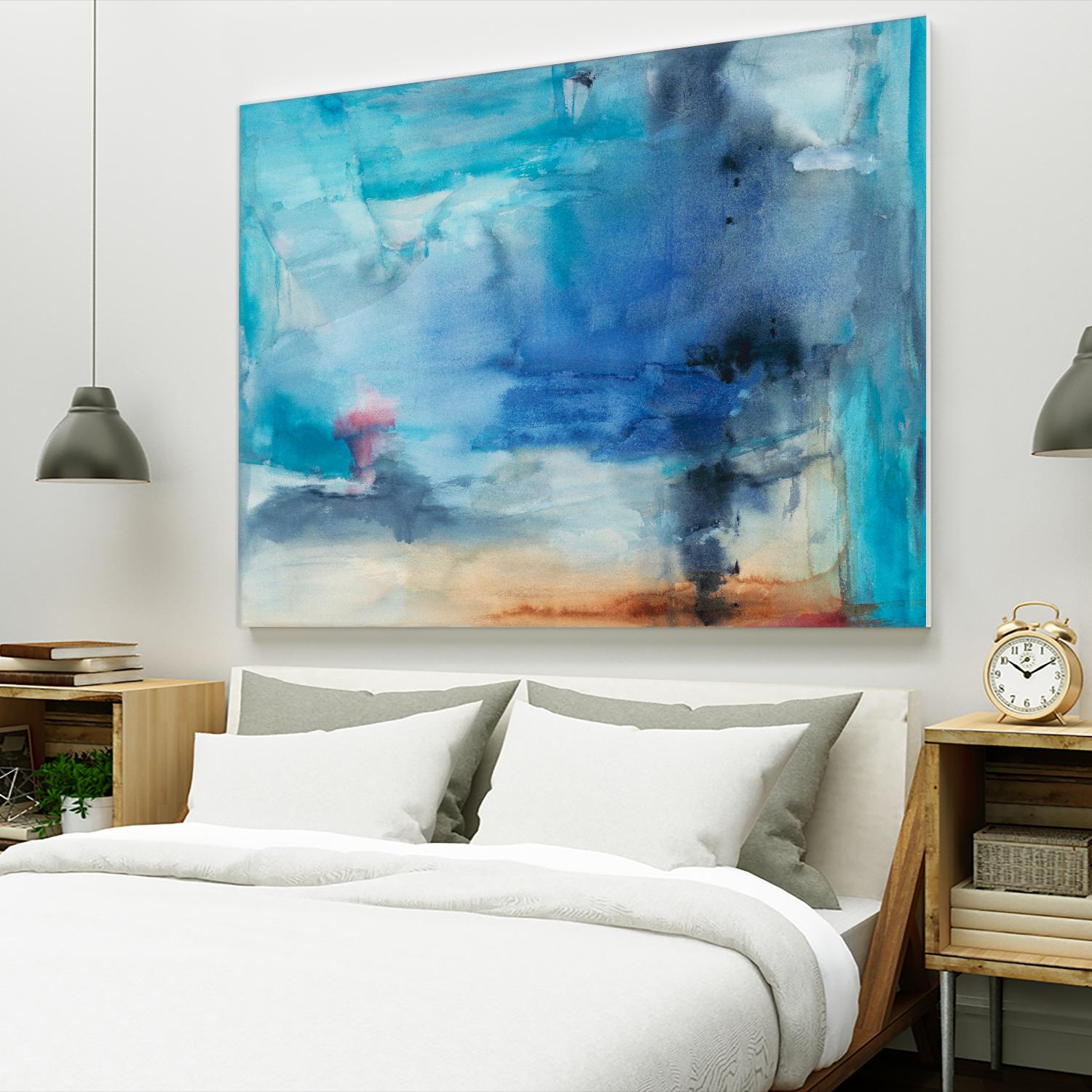 Out to Sea by Michelle Oppenheimer on GIANT ART - grey abstract