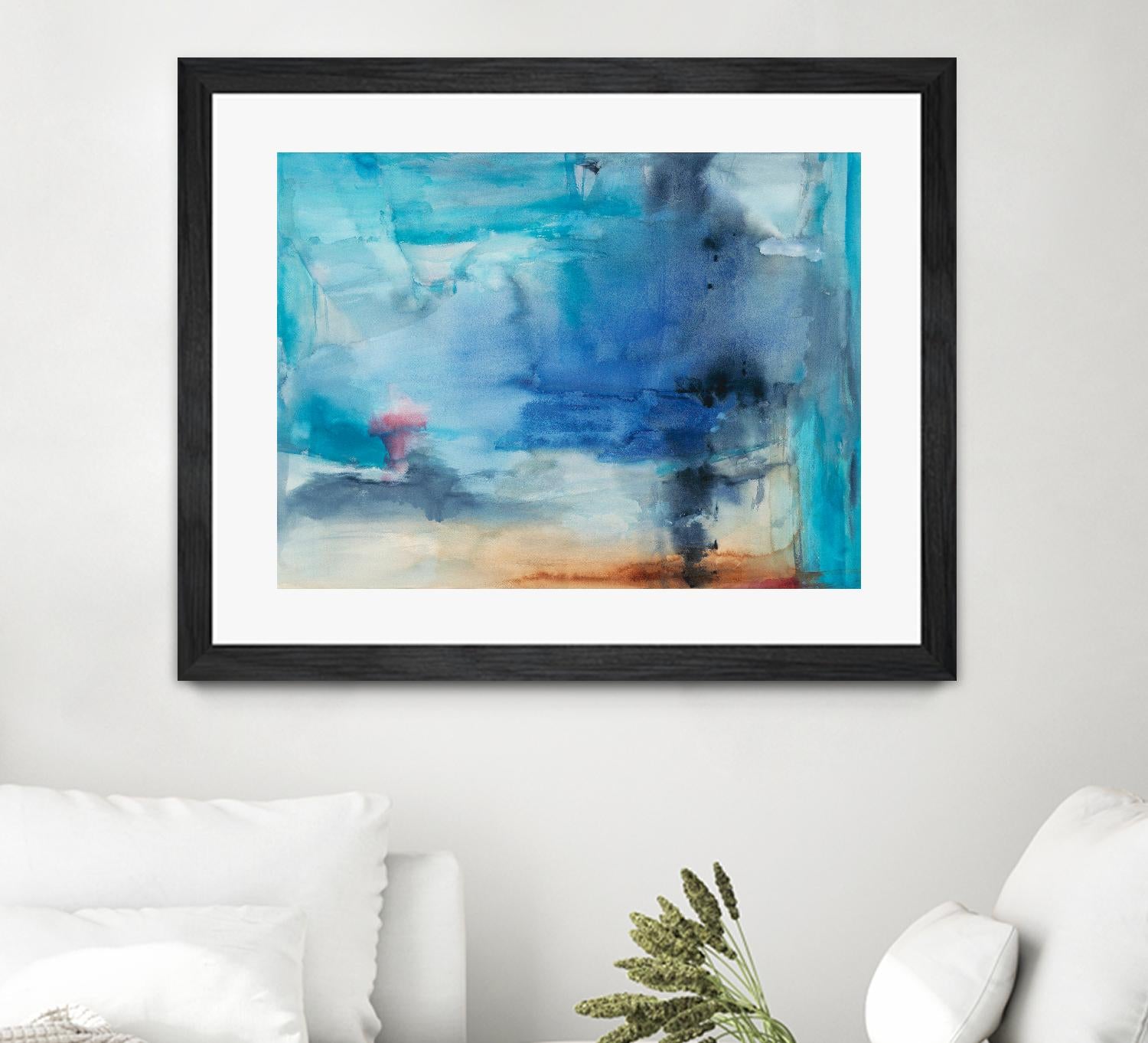 Out to Sea by Michelle Oppenheimer on GIANT ART - grey abstract