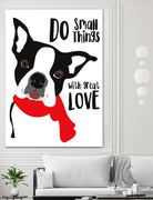 Do Small Things with Great Love by Ginger Oliphant on GIANT ART - multicolor animals; inspirational