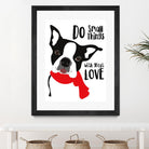 Do Small Things with Great Love by Ginger Oliphant on GIANT ART - multicolor animals; inspirational