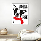 Do Small Things with Great Love by Ginger Oliphant on GIANT ART - multicolor animals; inspirational