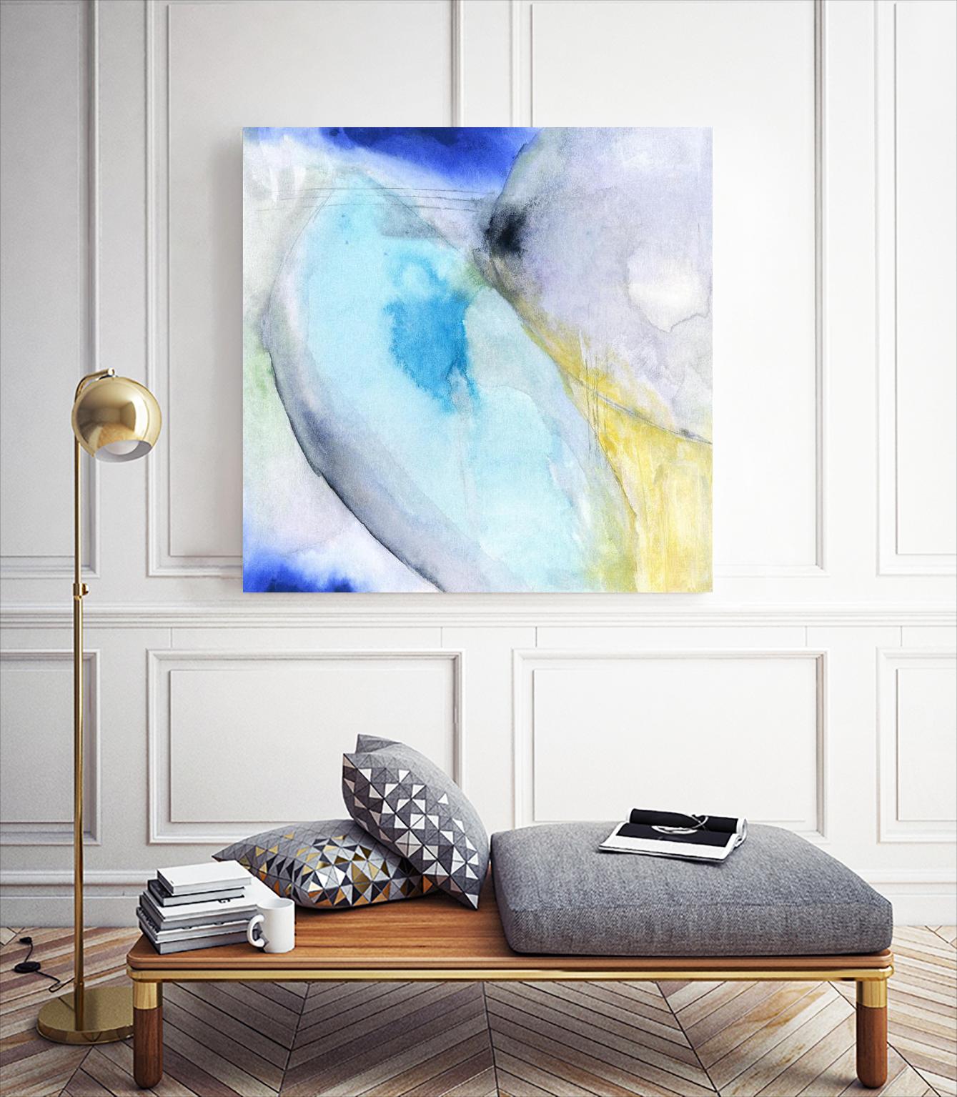 Of the Brighter Cold Moon by Michelle Oppenheimer on GIANT ART - multicolor abstracts; contemporary