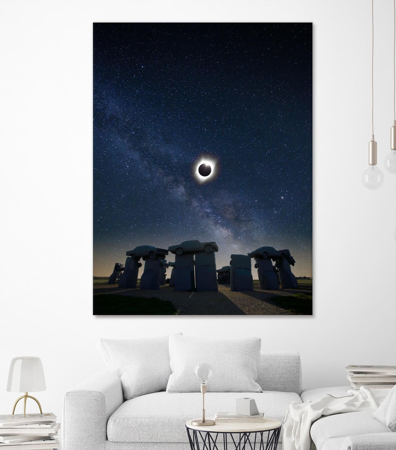 Eclipse at Carhenge by Dale O‚ÄôDell on GIANT ART - multicolor photography; landscapes