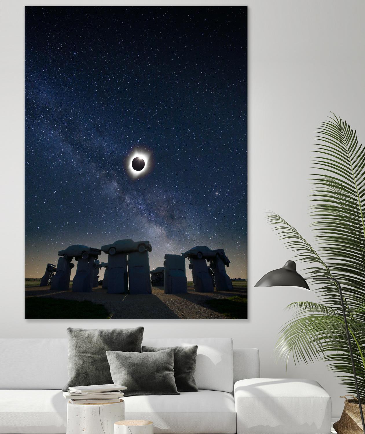 Eclipse at Carhenge by Dale O‚ÄôDell on GIANT ART - multicolor photography; landscapes